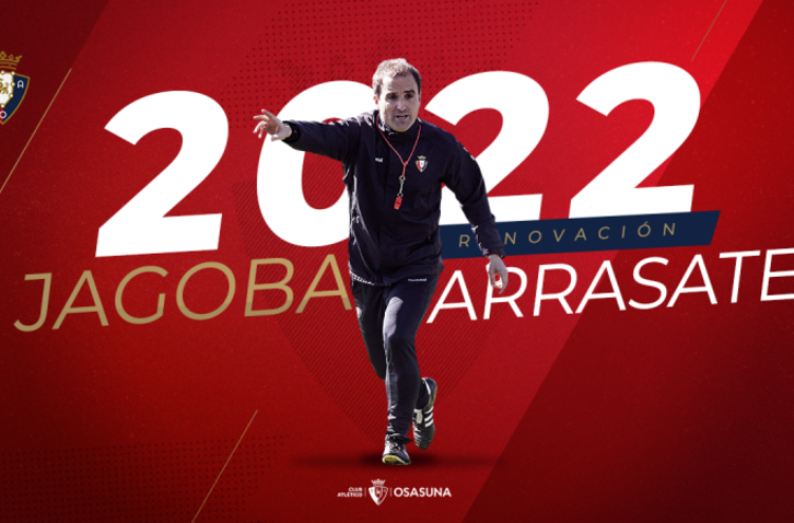 Arrasate renueva hasta 2022 con Osasuna (OSASUNA)