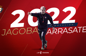 Arrasate renueva hasta 2022 con Osasuna (OSASUNA)