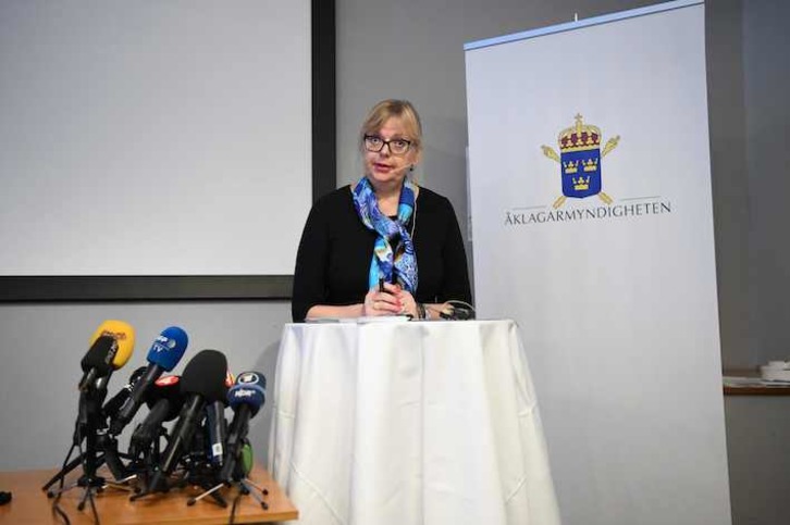 La fiscal superior sueca Eva-Marie Persson. (Jonathan NACKSTRAND/AFP)