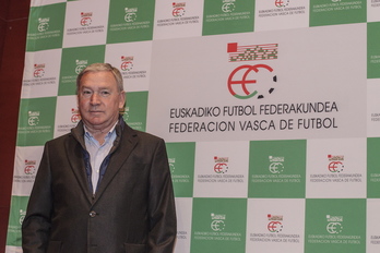 Clemente en la presentación como seleccionador vasco. (Aritz LOIOLA / FOKU)