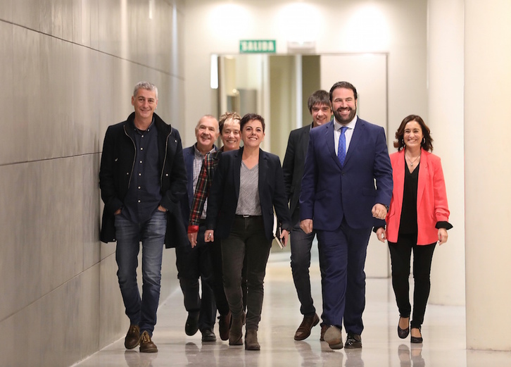 Los electos y electas de EH Bildu, en Madrid. (J.DANAE / FOKU)