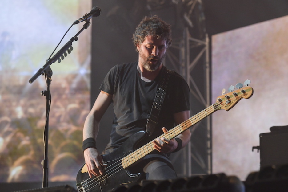 David González, en el plena acción.  (Idoia ZABALETA/FOKU)