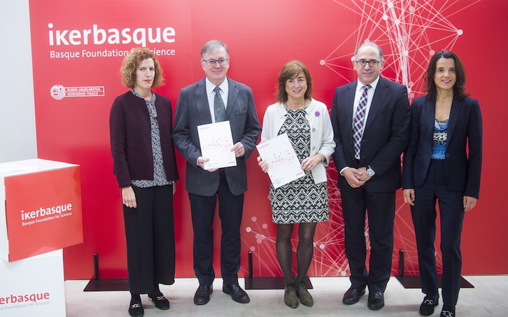 ‘Zientzia Euskadin 2019’ txostena Bilbon aurkeztu dute. (Luis JAUREGIALTZO/FOKU)