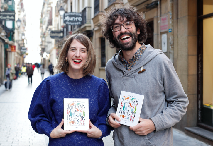 Maite Mutuberria eta Iñigo Astiz, azken lanarekin. (Maialen ANDRES I FOKU)