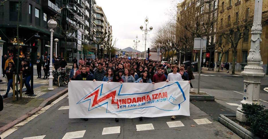 Donostiako Askatasun hiribidea. (@IkasleBorroka)