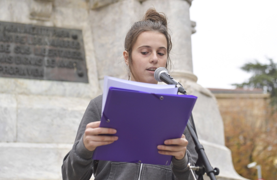 Iruñeako ekitaldia, Sarasate pasealekuan. (Idoia ZABALETA/ FOKU)
