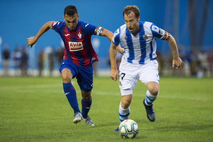 David Zurutuza no podrá jugar en el derbi contra el Eivar por lesión. (Monika DEL VALLE/FOKU)
