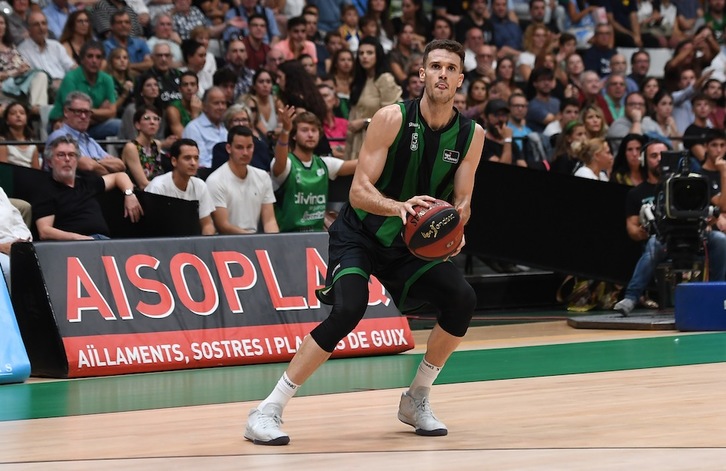 Xabi López-Arostegi esta temporada. (D. GRAU / ACB PHOTO)