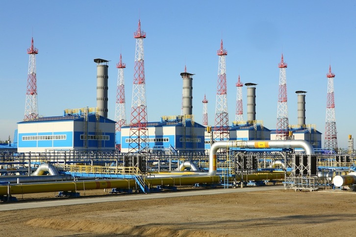 El campo gasístico de Chayandinskoye, en la región rusa de Yakutia, un punto clave del nuevo gasoducto. (GAZPROM)