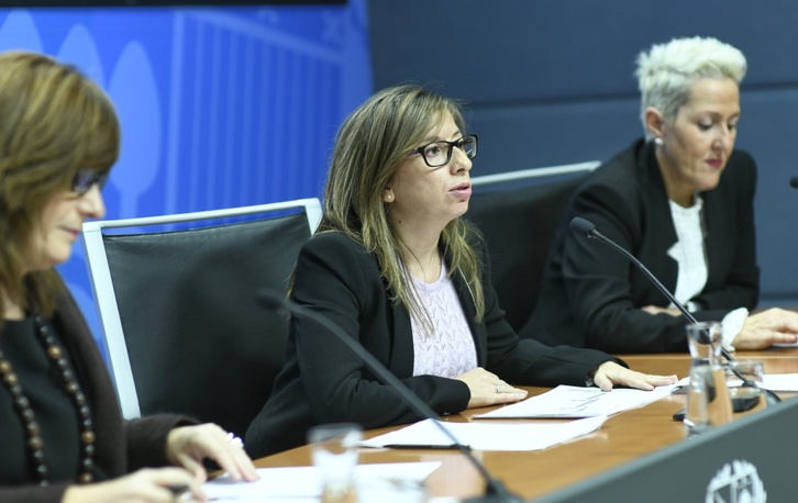 La viceconsejera de Políticas Sociales, Lide Amilibia, ha presentado el instrumento para detectar abusos a menores. (IREKIA)