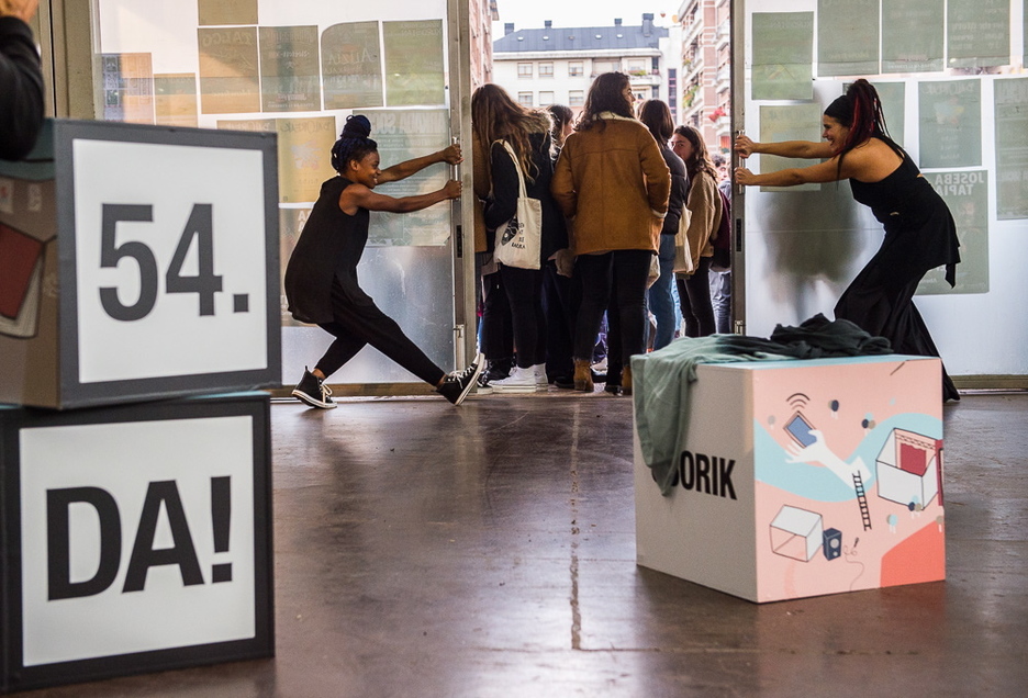 Ate irekiera ekitaldia. (Marisol RAMIREZ/FOKU) Ate irekiera ekitaldia. (Marisol RAMIREZ/FOKU)