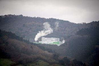 Zubietako Erraustegia frogetan. (Gorka RUBIO/FOKU)