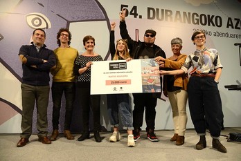 Iratxe Aguilera gasteiztarrak irabazi du Durangoko Azokako Sormen beka. 