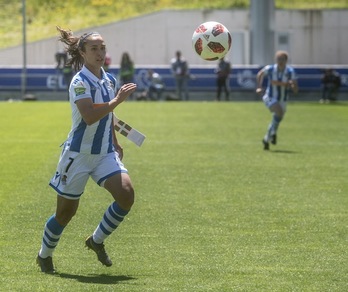 Nahikari ha roto la igualada mediado el primer tiempo (Jon Urbe/Foku).