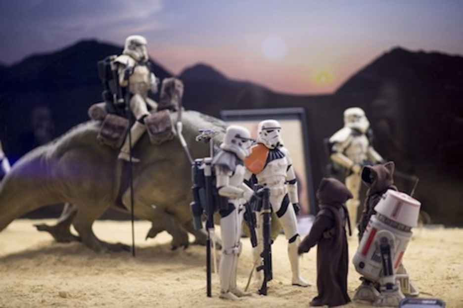 Diorama que recrea una escena con las tropas imperiales. (Iñigo URIZ/FOKU)