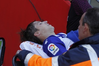 Pina tuvo que ser retirado en camilla el sábado (LOF)