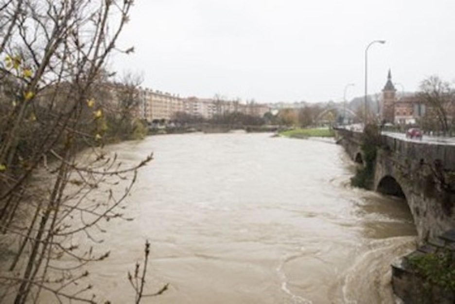 El Arga, a su paso por la zona de Oblatas. (AYUNTAMIENTO DE IRUÑEA)
