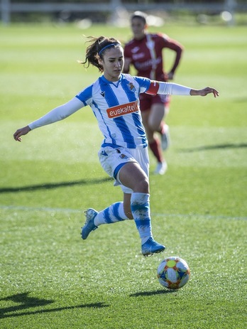 Nahikari ha firmado un hat-trick en los primeros 37 minutos. (Jon Urbe/FOKU)