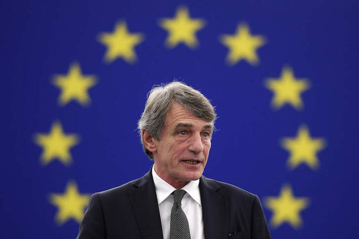 El presidente del Parlamento Europeo, David Sassoli, en una imagen de archivo. (Frederick FLORIN/AFP)