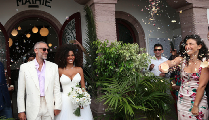 Vincent Cassel contrajo matrimonio el pasado año en Bidarte. © Bob Edme
