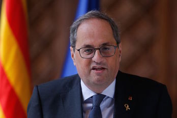 Quim Torra, president de la Generalitat de Catalunya. (Pau BARRENA / AFP)