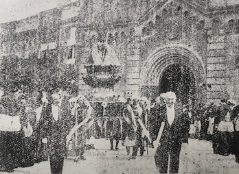 Una de las fotografías incluidas en el programa de sanfermines de 1920.