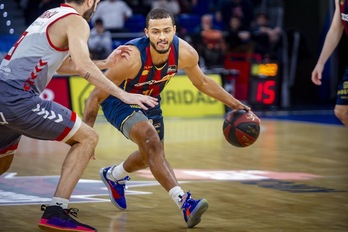 De lo poco salvable, las ganas de Shavon Shields. (Jaizki FONTANEDA / FOKU)