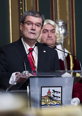 Juan María Aburto, alcalde de Bilbo. (Luis JAUREGIALTZO | FOKU)