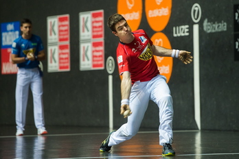 Une onak izan dituen arren Irribarriak pilota gehitxo galdu du (Monika DEL VALLE/FOKU)