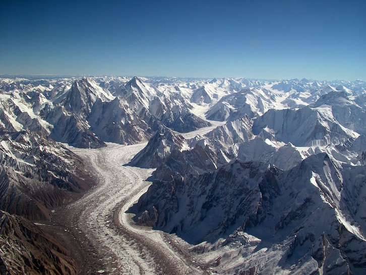 Glaciar de Baltoro, en el Karakorum. (WIKIPEDIA)