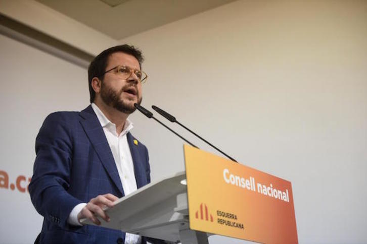 El coordinador nacional de ERC, Pere Aragonès. (@Esquerra_ERC)