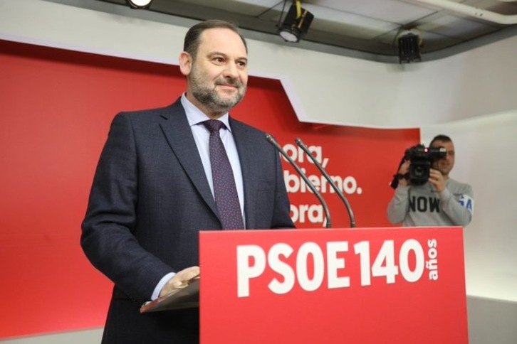 José Luis Ábalos ha explicado la posición del PSOE. (PSOE Twitter)