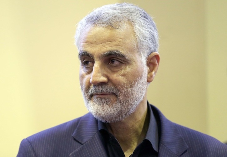 Qasem Suleiman, comandante de la fuerza al Quds, el cuerpo de operaciones clandestinas de Irán. (Mehdi GHASEMI /AFP) 