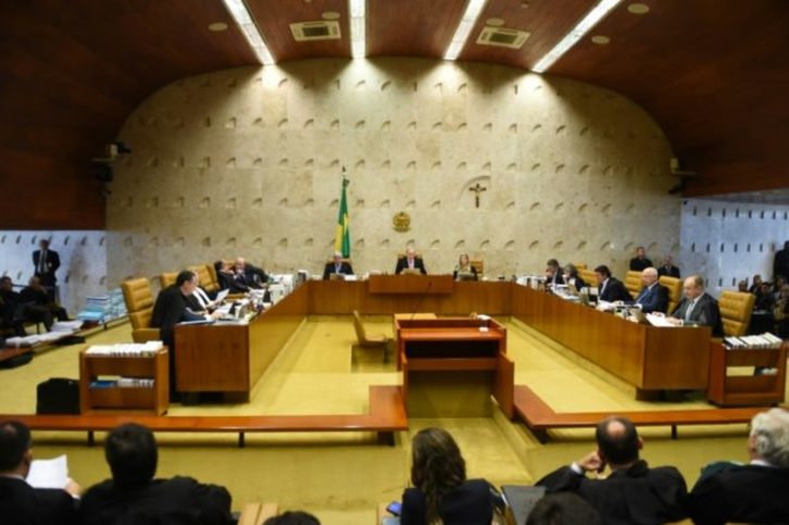 Vista general del Supremo Tribunal Federal (STF) durante una sesión celebrada en 2015. (Evaristo SA | AFP) 