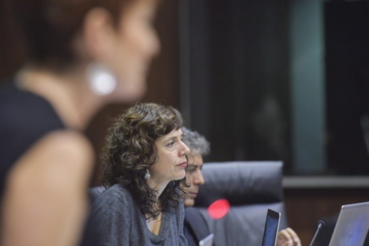 La parlamentaria de EH Bildu Patricia Perales. (Idoia ZABALETA/FOKU)