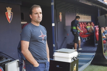 Arrasate se toma muy en serio la eliminatoria copera contra el Haro. (Idoia ZABALETA/FOKU)