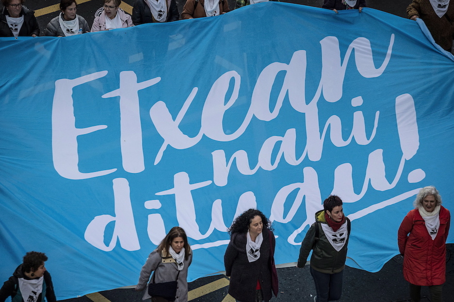 Presoek etxean behar dutela aldarrikatu dute. (Aritz LOIOLA/FOKU)