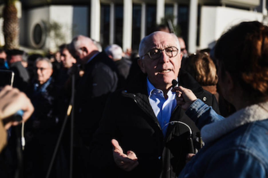 Jean-Rene Etchegaray Baionako alkate eta Euskal Elkargoko lehendakaria. (Nahia GARAT)