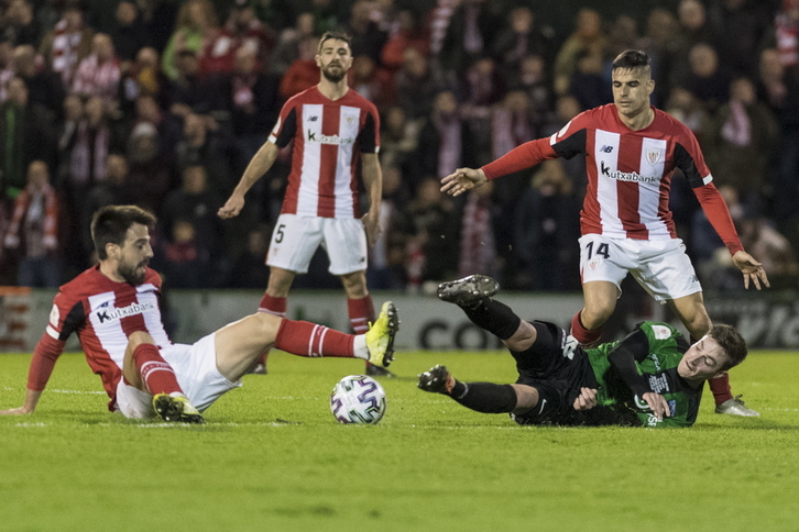 Victoria contundente del Athletic ante el Sestao River en Las Llanas. (Juanan RUIZ / FOKU)