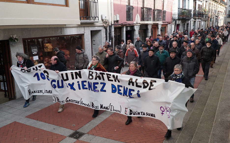 Tolosako kaleak ere zeharkatu dituzte. (Andoni CANELLADA / FOKU)