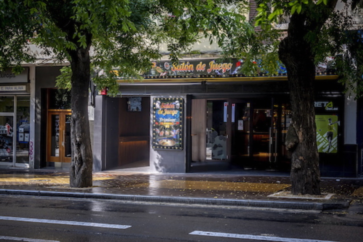 Imagen de uno de los salones de juegos de Gasteiz. (Jaizki FONTANEDA/FOKU)