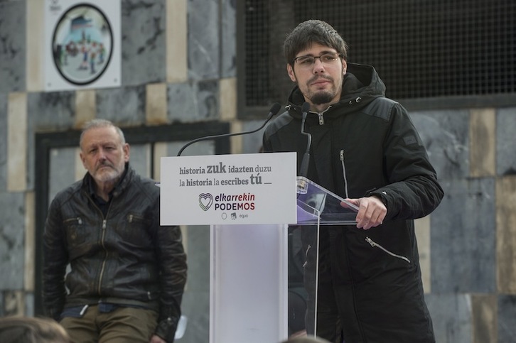 Lander Martínez, en un acto de campaña electoral. (Marisol RAMIREZ | FOKU)