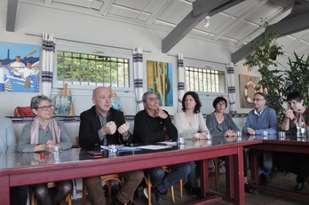 Actuellement élu, l'abertzale Pierre Espilondo (à droite) a décidé de suivre le maire sortant de Bidart. © Goizeder TABERNA