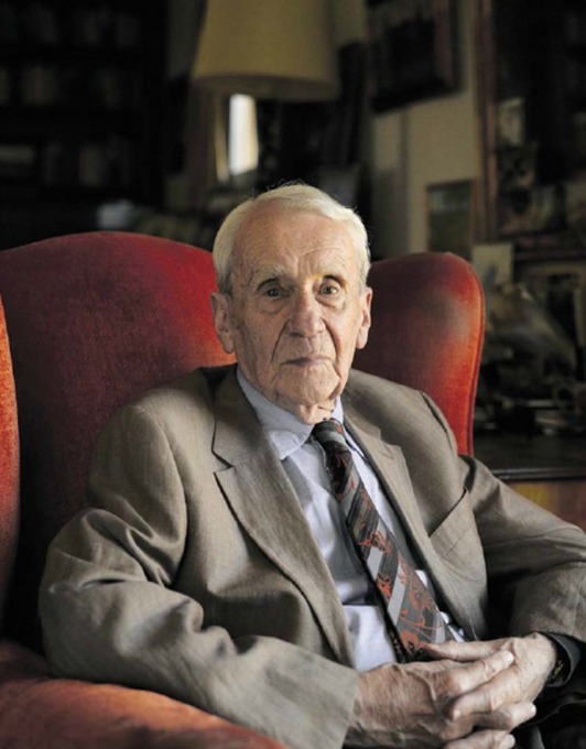 Christopher Tolkien fue el albacea literario de su padre. (NAIZ)