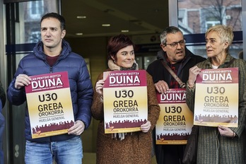 Lakuntza (ELA) y Aranburu (LAB) firmaban la petición de reuniones. (Marisol RAMIREZ | FOKU)