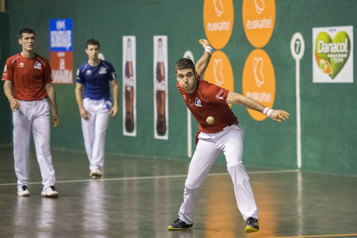 Irribarria ha terminado 16 tantos en juego (Gorka RUBIO/FOKU)