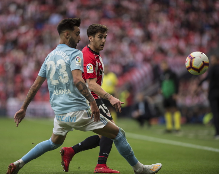 Ibai en el partido de la temporada pasada ante el Celta en San Mamés. (Marisol RAMIREZ / FOKU)
