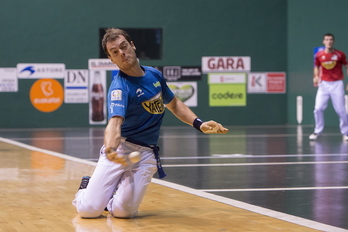 Laso pilotara iritsi nahi du aurreko partida batean. (Iñigo URIZ/FOKU)