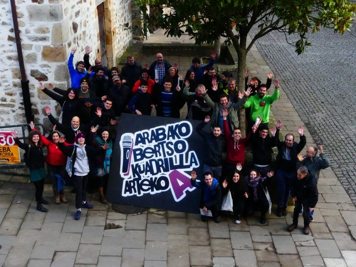 Aramaioko bertso Kuadrillla Artekoa urtarrilaren 24an hasiko da. (NAIZ)