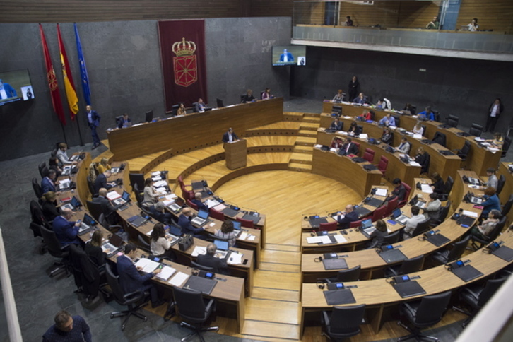 El Parlamento navarro defendió de forma unánime la actualización del Fuero. (I.URIZ/FOKU)